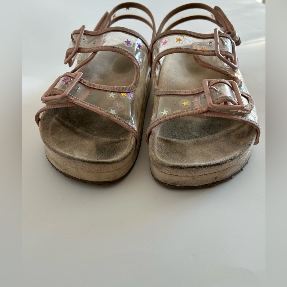 Zara Pink Transparent Star Accent Kids Sandals - Picture 14 of 14